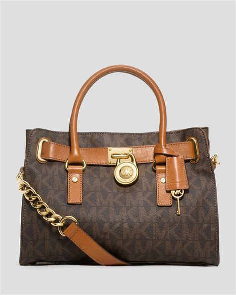 michael michael kors hamilton signature satchel 